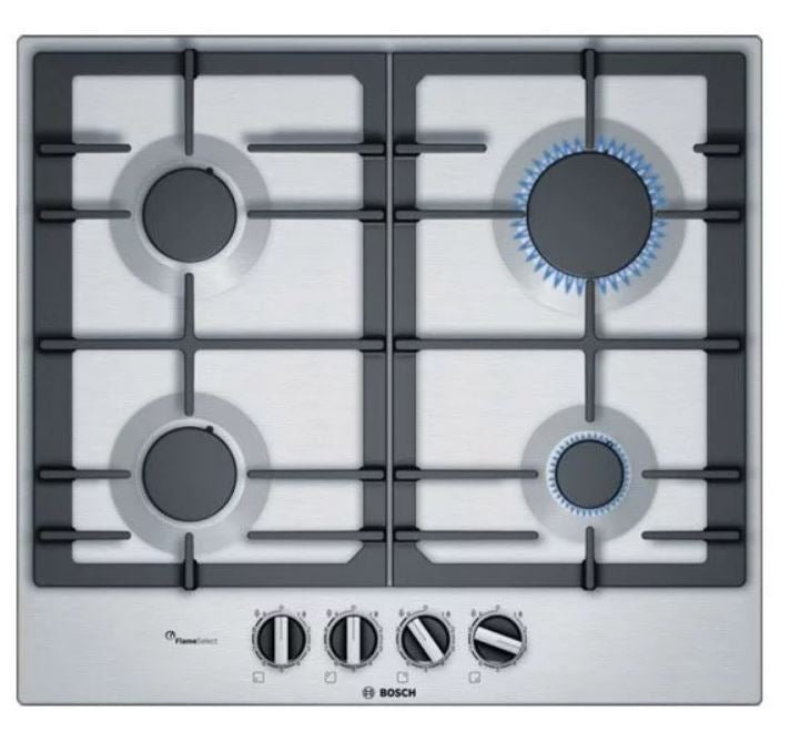 Bosch 60cm Steel Gas Hob PCP6A5B90Z - Metro Homecentre Menlyn