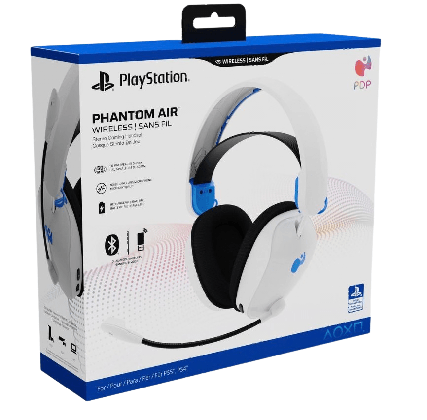 PDP Phantom Wireless Gaming Headset - PS5 White - Metro Homecentre Menlyn