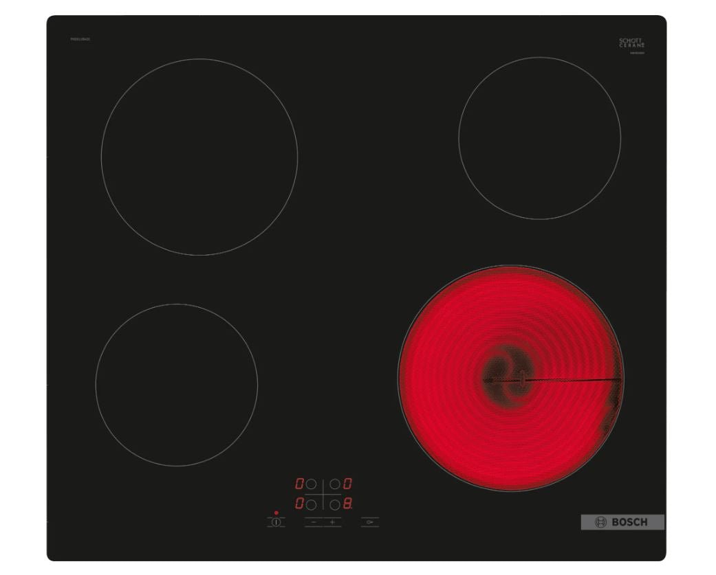 Bosch Serie 4 60cm Black Ceramic Hob PKE611BA2E - Metro Homecentre Menlyn