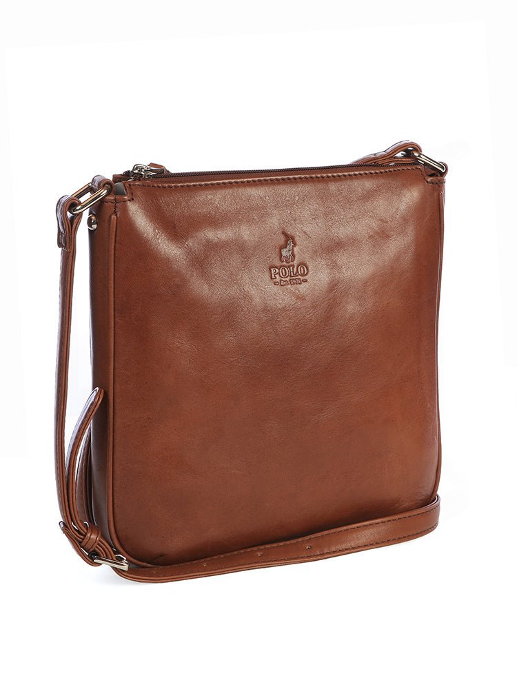 Polo Colorado Sling Handbag Brown - POL615622 - Metro Homecentre Menlyn