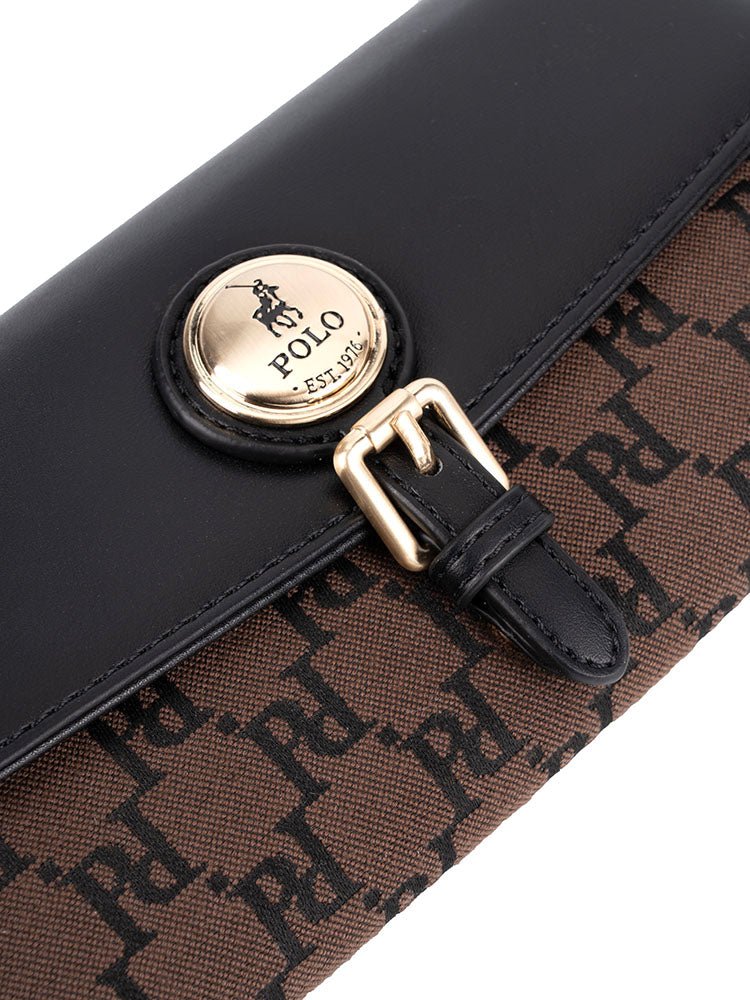 Polo Premier Clutch Purse Brown POS483352 - Metro Homecentre Menlyn