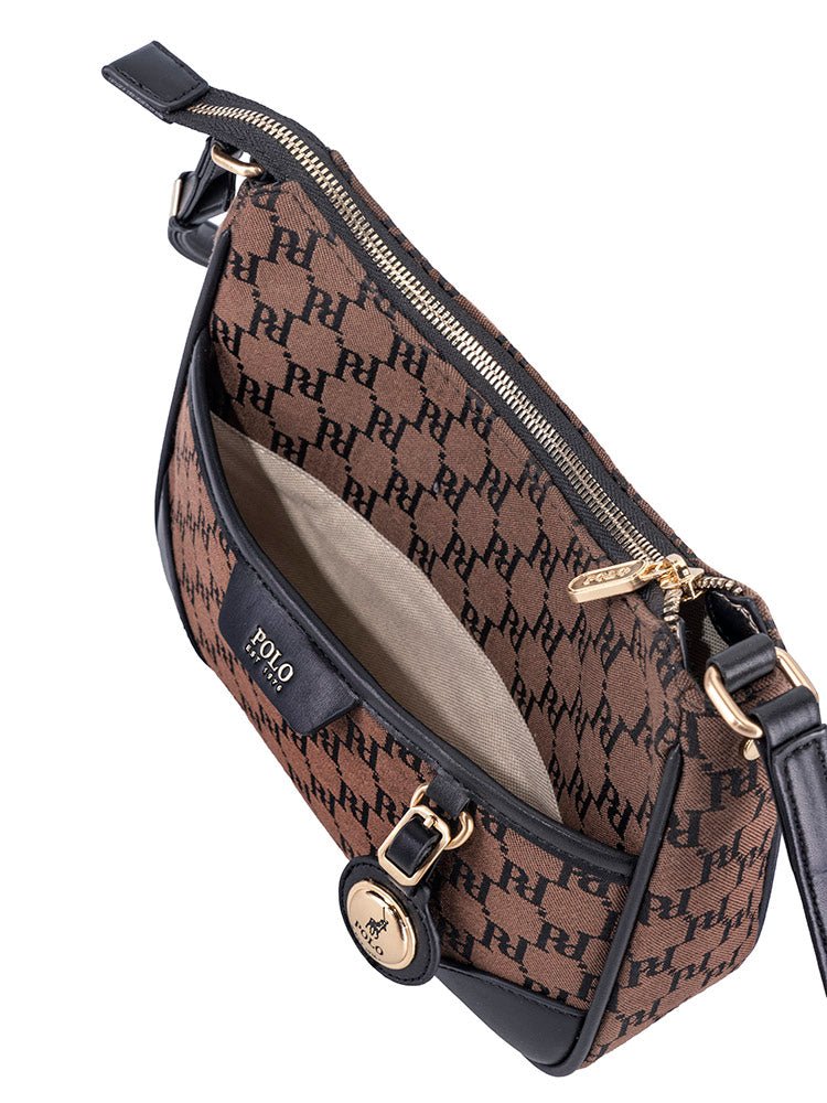 Polo Premier Crossbody Handbag Brown POS483252 - Metro Homecentre Menlyn