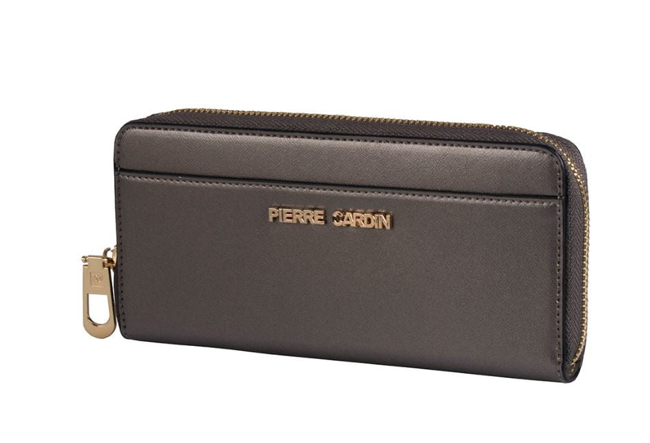 Pierre Cardin Charlie Zip Around Purse | Pewter - PCL05096PWPW - A0 - Metro Homecentre Menlyn