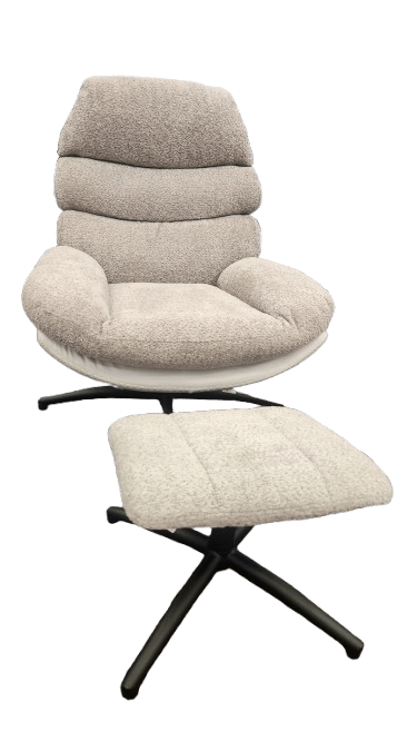 Rafa Occasional Chair Stool Beige - Metro Homecentre Menlyn