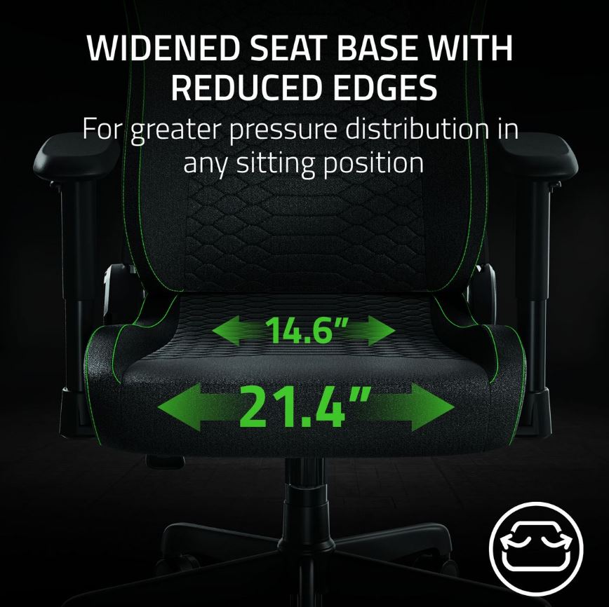 Razer Iskur Black Fabric Gaming Chair - Metro Homecentre Menlyn