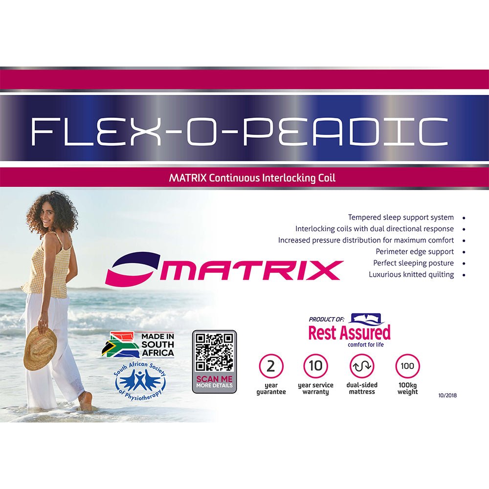 Rest Assured FlexOPeadic 137cm Double Mattress - Metro Homecentre Menlyn