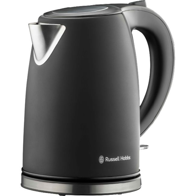 Russell Hobbs 1.7L Black Steel Cordless Kettle RHCK08 - Metro Homecentre Menlyn