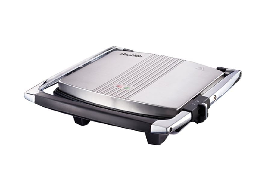 Russell Hobbs 2000W Silver Sandwich Press - RHSP015 - Metro Homecentre Menlyn