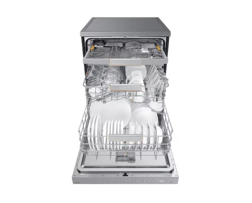 Samsung 60cm 14Pl Silver Dishwasher DW60BG850FSLFA - Metro Homecentre Menlyn