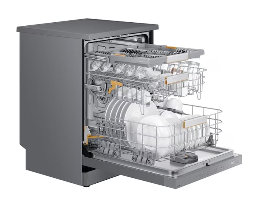 Samsung 60cm 14Pl Silver Dishwasher DW60BG850FSLFA - Metro Homecentre Menlyn