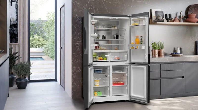 Siemens 483L Black Steel French Door Fridge Freezer KF96NAXEA - Metro Homecentre Menlyn