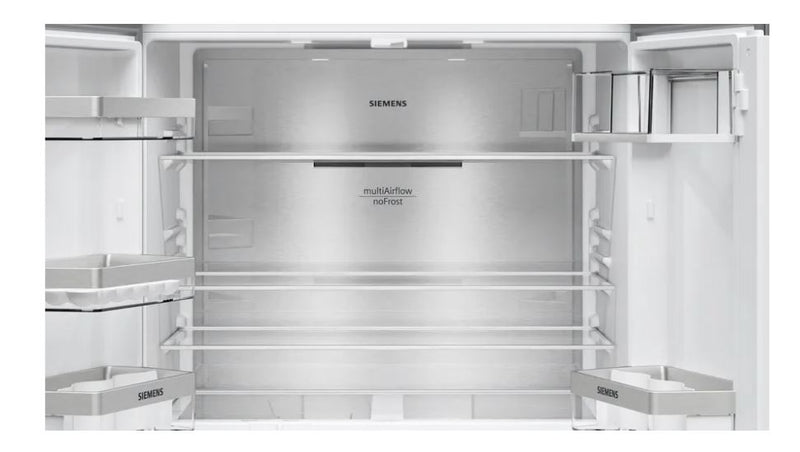 Siemens 483L Black Steel French Door Fridge Freezer KF96NAXEA - Metro Homecentre Menlyn