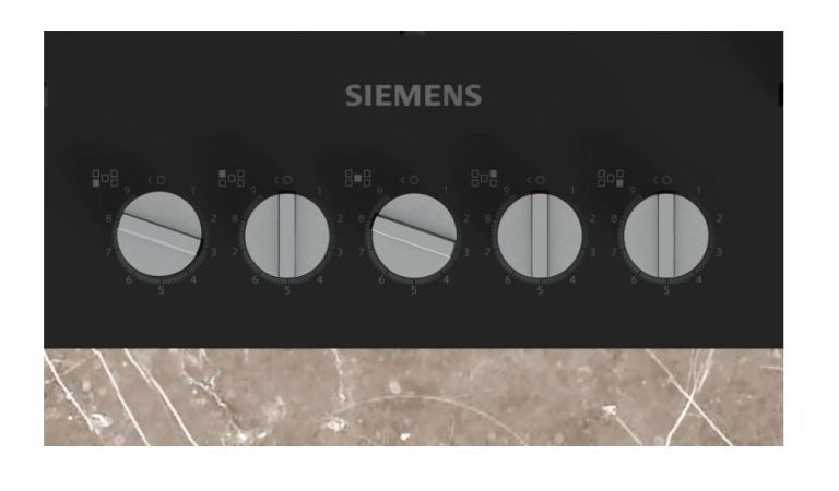 Siemens 90cm Black Glass Gas Hob EP9A6QI40M - Metro Homecentre Menlyn