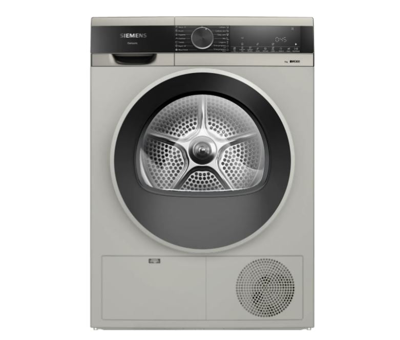 Siemens iQ300 9kg Silver Condenser Tumble Dryer WP41G0XZA - Metro Homecentre Menlyn