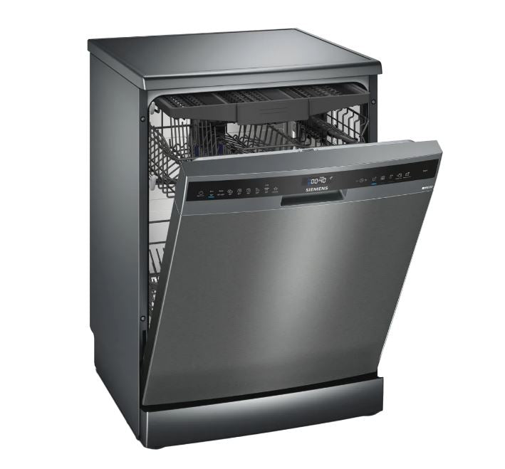 Siemens iQ500 13Pl Black Steel Dishwasher SN25EC02MZ - Metro Homecentre Menlyn