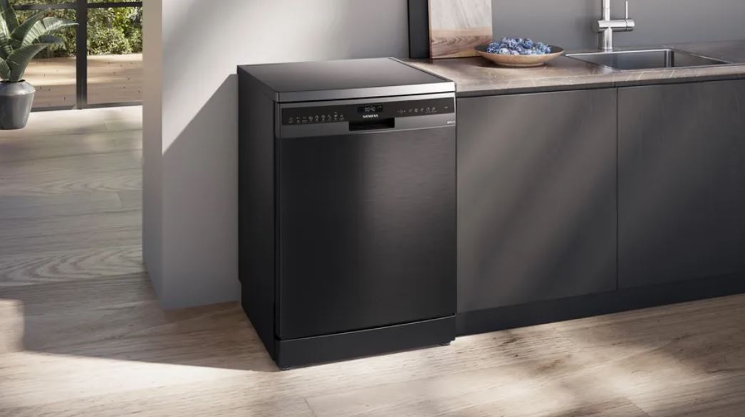 Siemens iQ500 13Pl Black Steel Dishwasher SN25EC02MZ - Metro Homecentre Menlyn