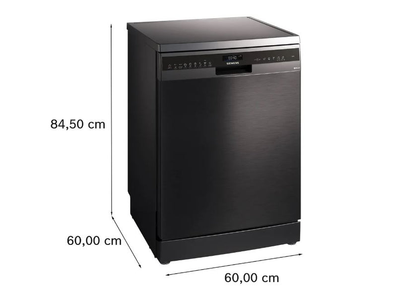 Siemens iQ500 13Pl Black Steel Dishwasher SN25EC02MZ - Metro Homecentre Menlyn