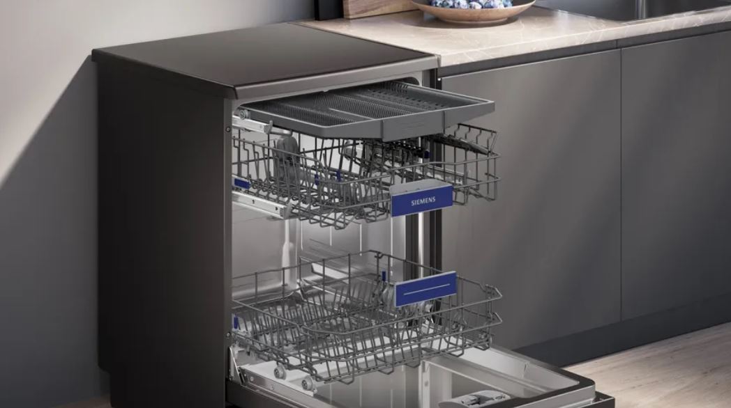Siemens iQ500 13Pl Black Steel Dishwasher SN25EC02MZ - Metro Homecentre Menlyn