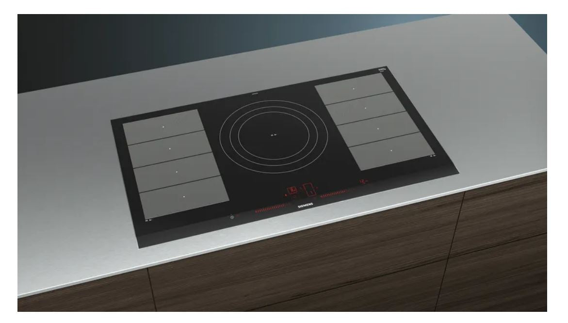 Siemens iQ700 90cm Black Induction Hob EX975LVC1E - Metro Homecentre Menlyn