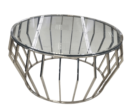Silver Glass Prism Coffee Table CT206SS - Metro Homecentre Menlyn
