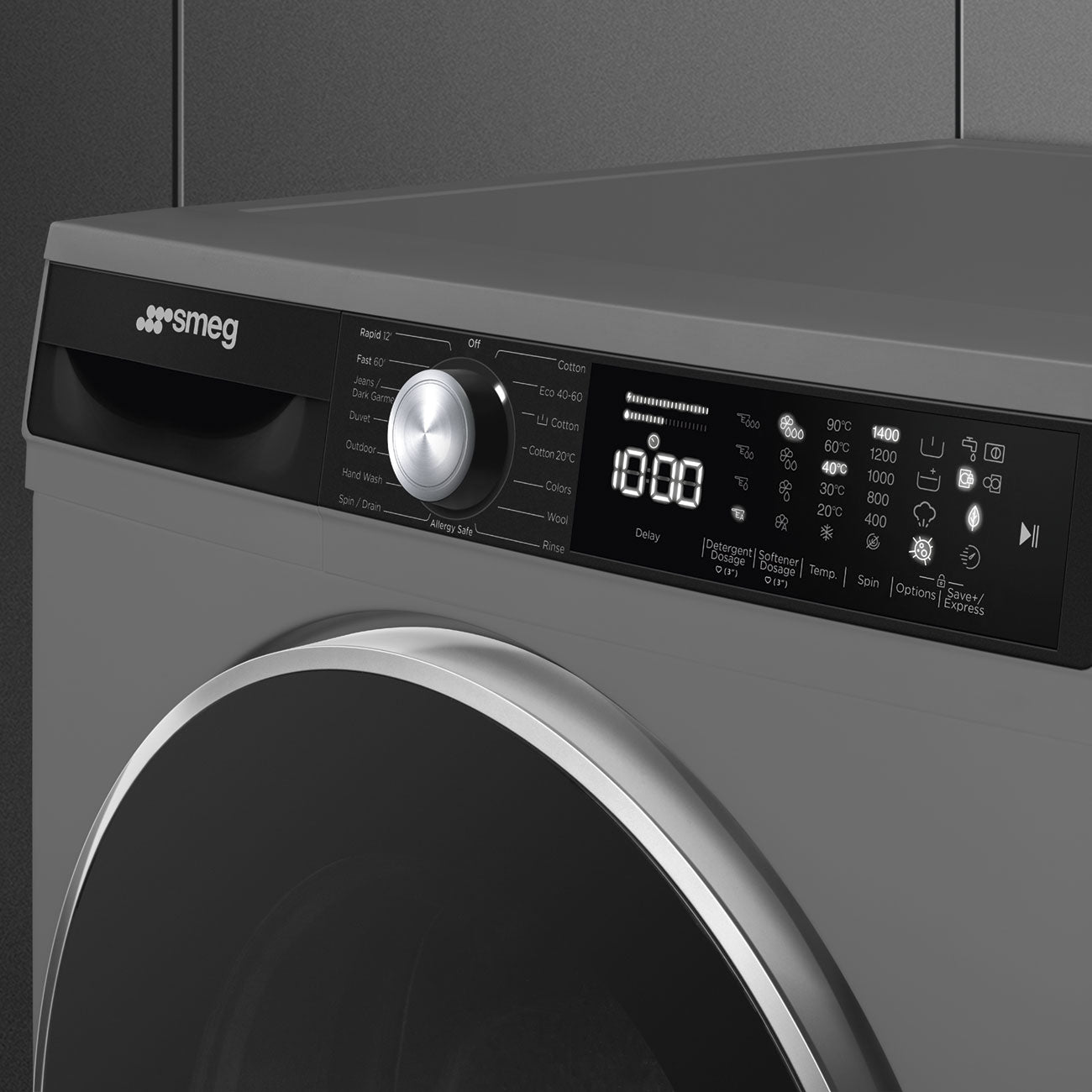 Smeg 10kg Inox Front Loader Wash Machine WM3T04XSA - Metro Homecentre Menlyn