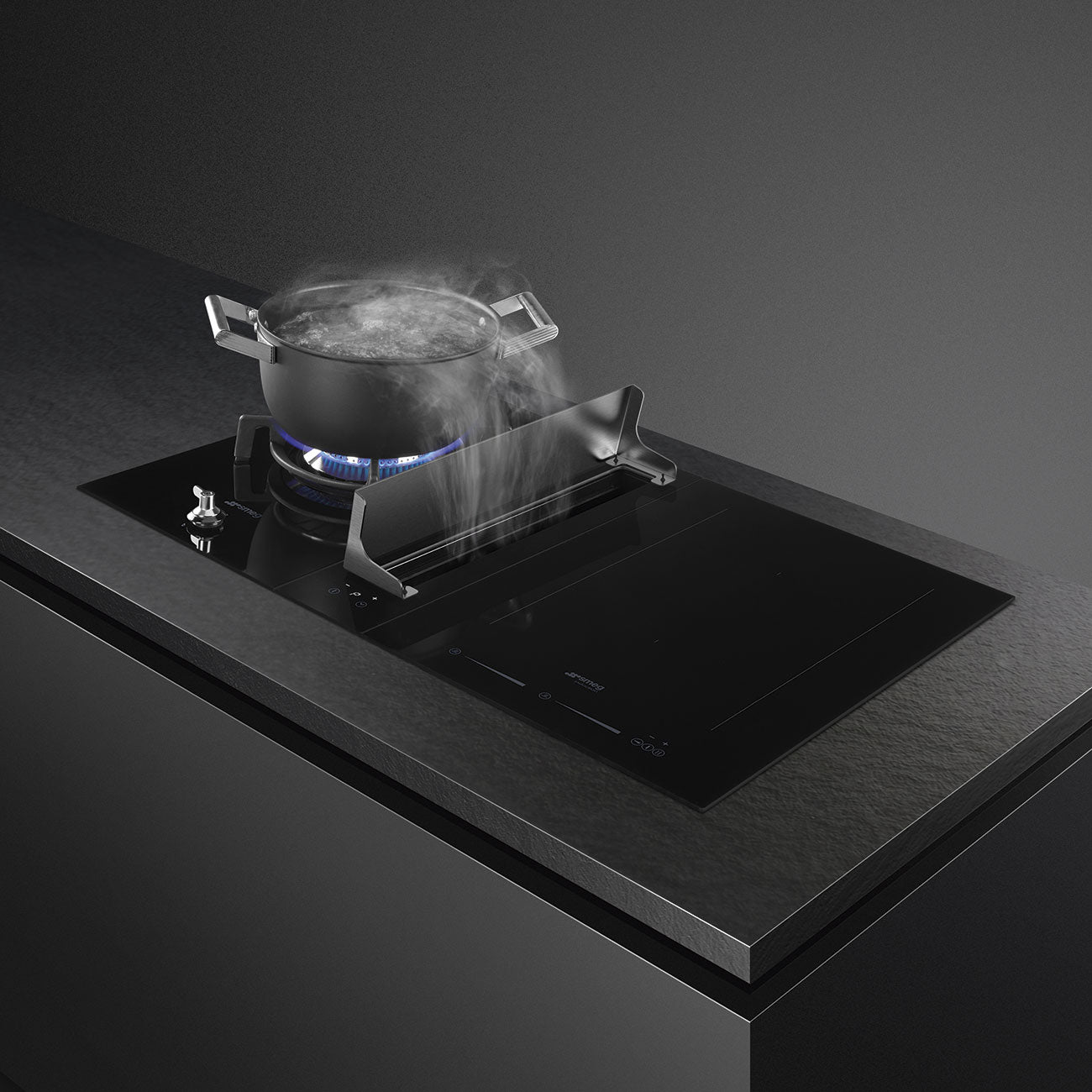 Smeg 30cm Classica Black Gas on Glass Hob PV331CN - Metro Homecentre Menlyn