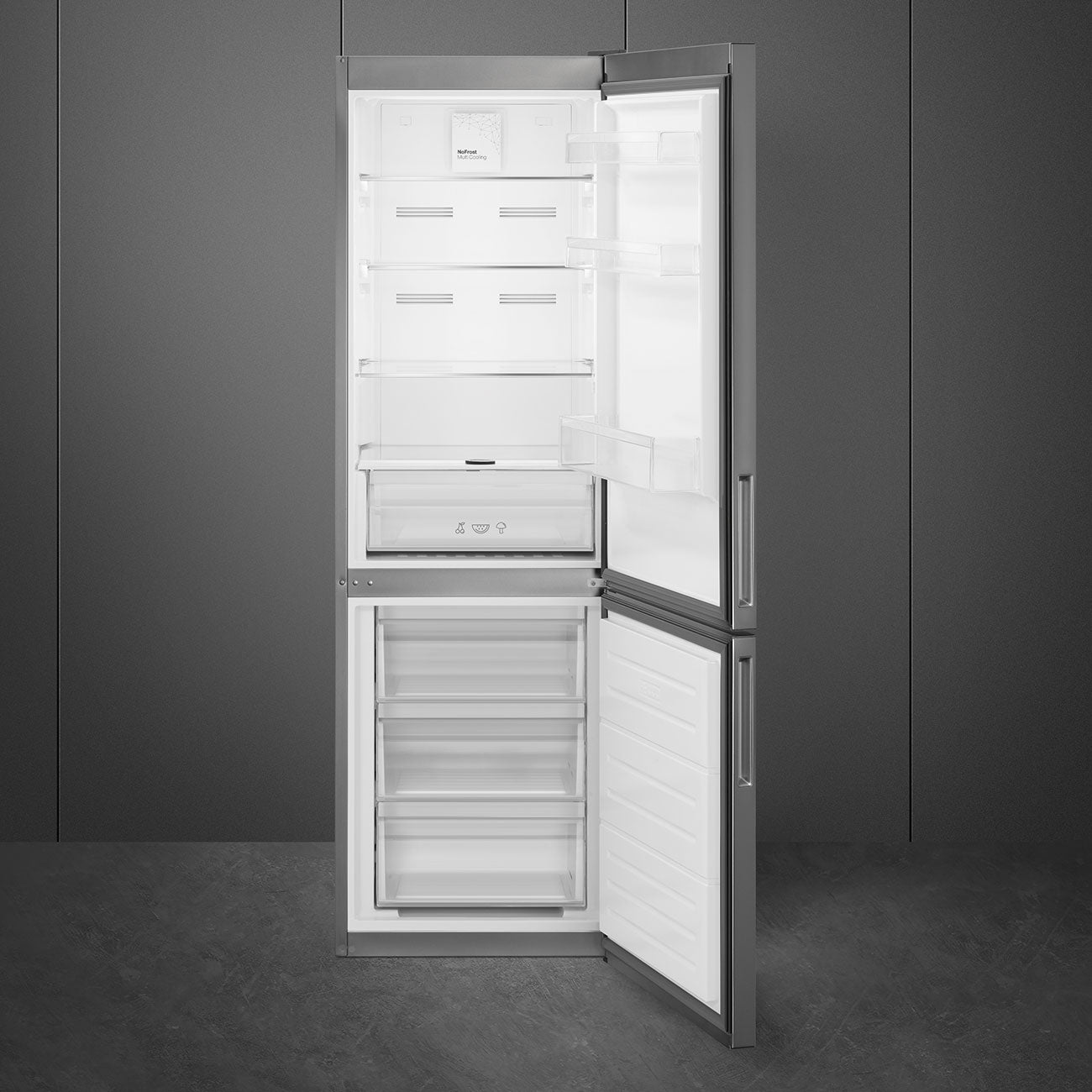 Smeg 324L 60cm Frost Free Fridge Freezer RC33SNZA - Metro Homecentre Menlyn