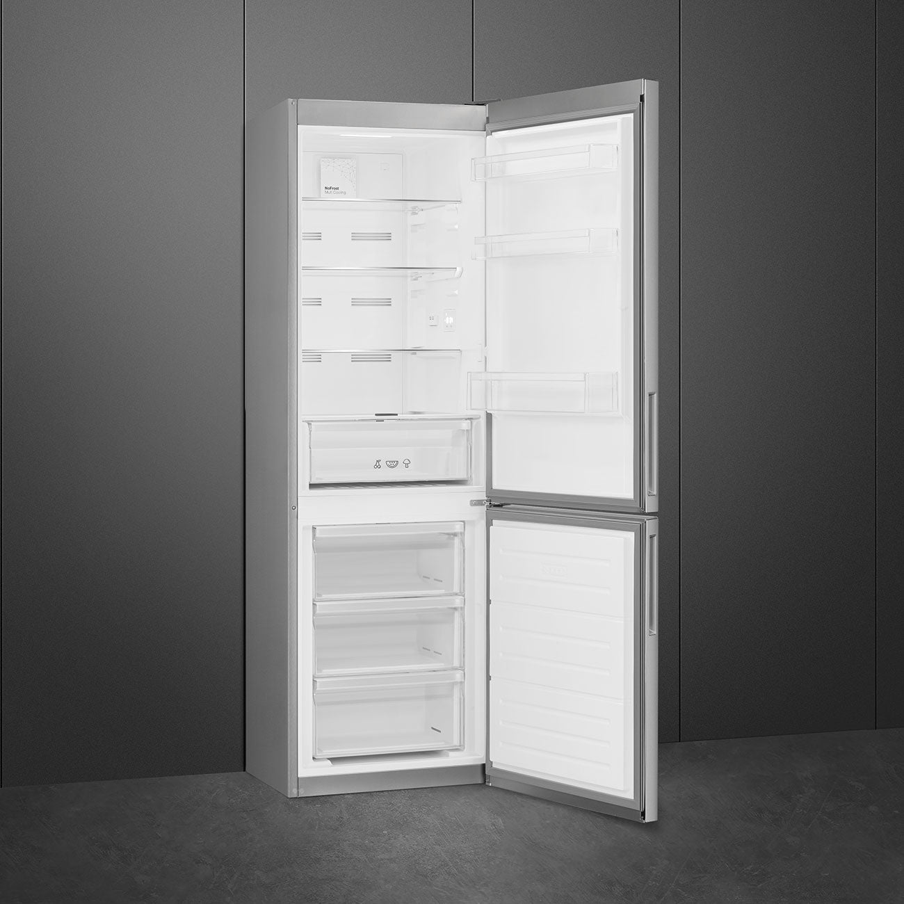 Smeg 324L 60cm Frost Free Fridge Freezer RC33SNZA - Metro Homecentre Menlyn