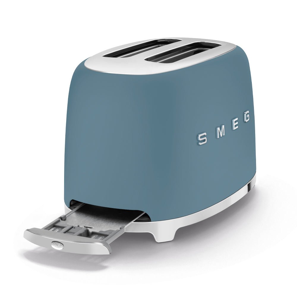 Smeg 50s Retro Style Blue 2 Slice Toaster TSF01SBMEU - Metro Homecentre Menlyn