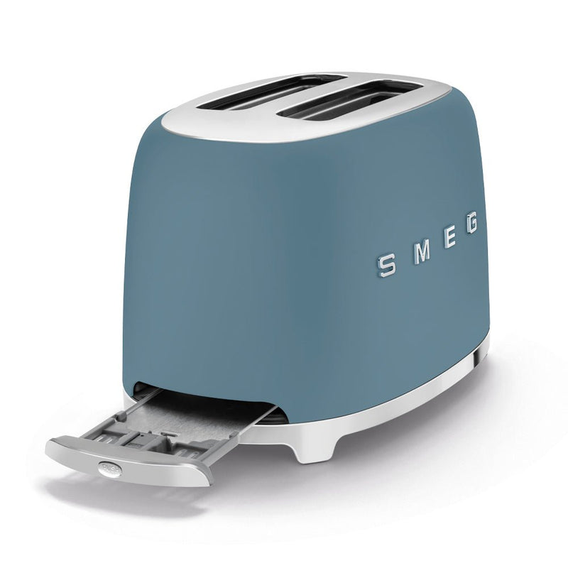 Smeg 50s Retro Style Blue 2 Slice Toaster TSF01SBMEU - Metro Homecentre Menlyn