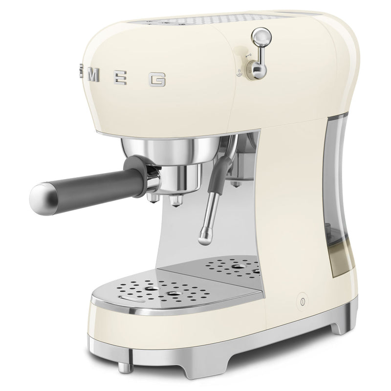 Smeg 50s Style Cream Manual Coffee Machine ECF02CREU - Metro Homecentre Menlyn
