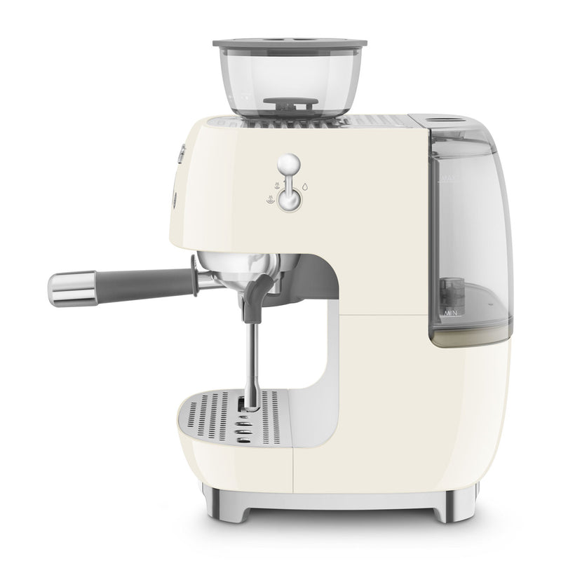 Smeg 50s Style Cream Manual Coffee Machine Grinder EGF03CREU - Metro Homecentre Menlyn