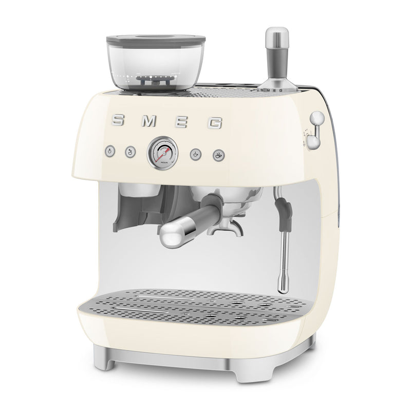 Smeg 50s Style Cream Manual Coffee Machine Grinder EGF03CREU - Metro Homecentre Menlyn