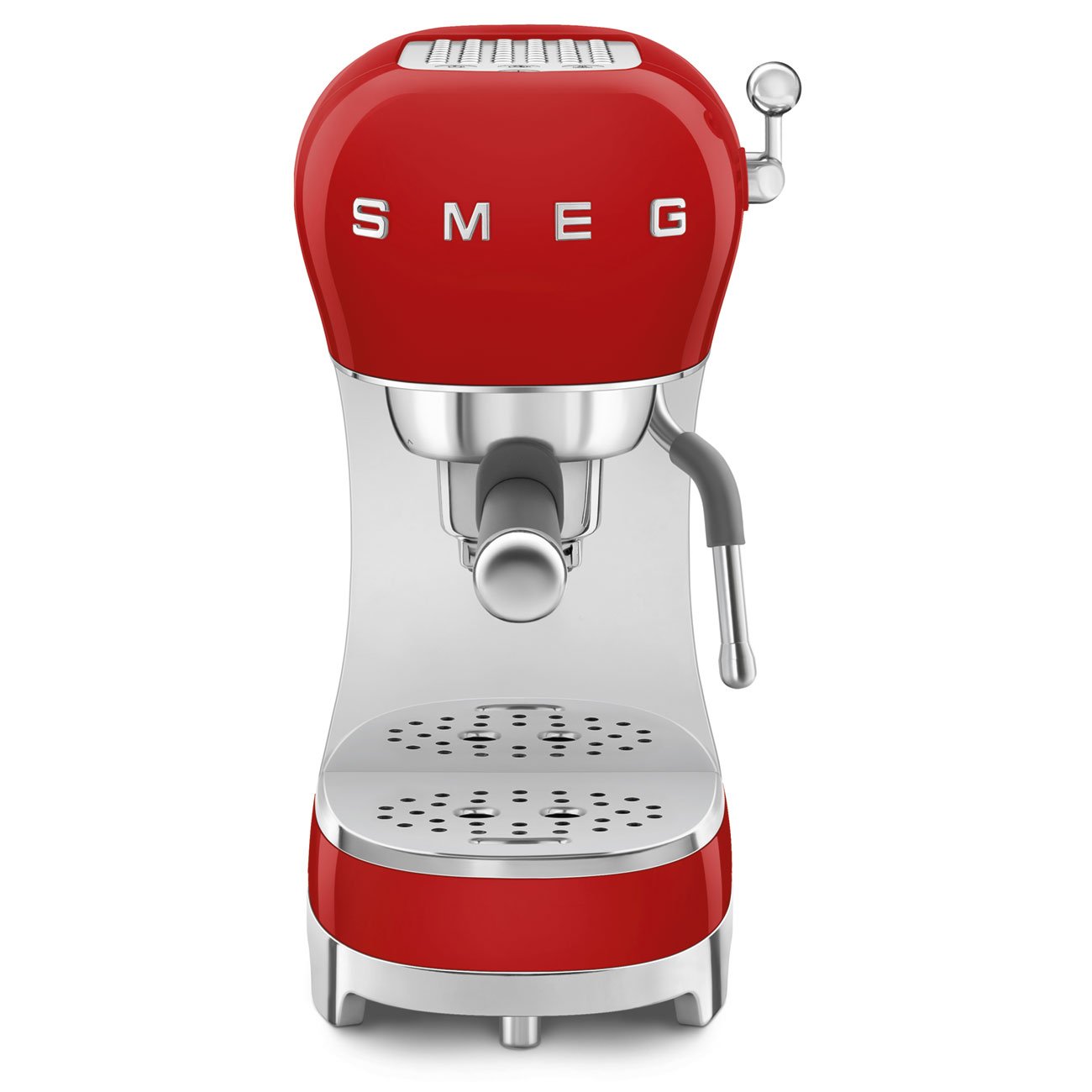 Smeg 50s Style Red Manual Coffee Machine ECF02RDEU - Metro Homecentre Menlyn