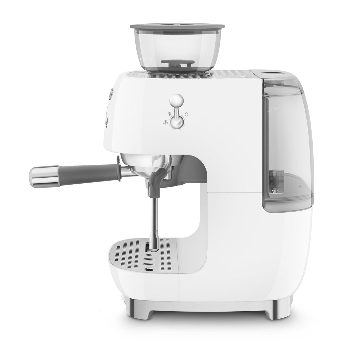 Smeg 50s Style White Manual Coffee Machine Grinder EGF03WHEU - Metro Homecentre Menlyn
