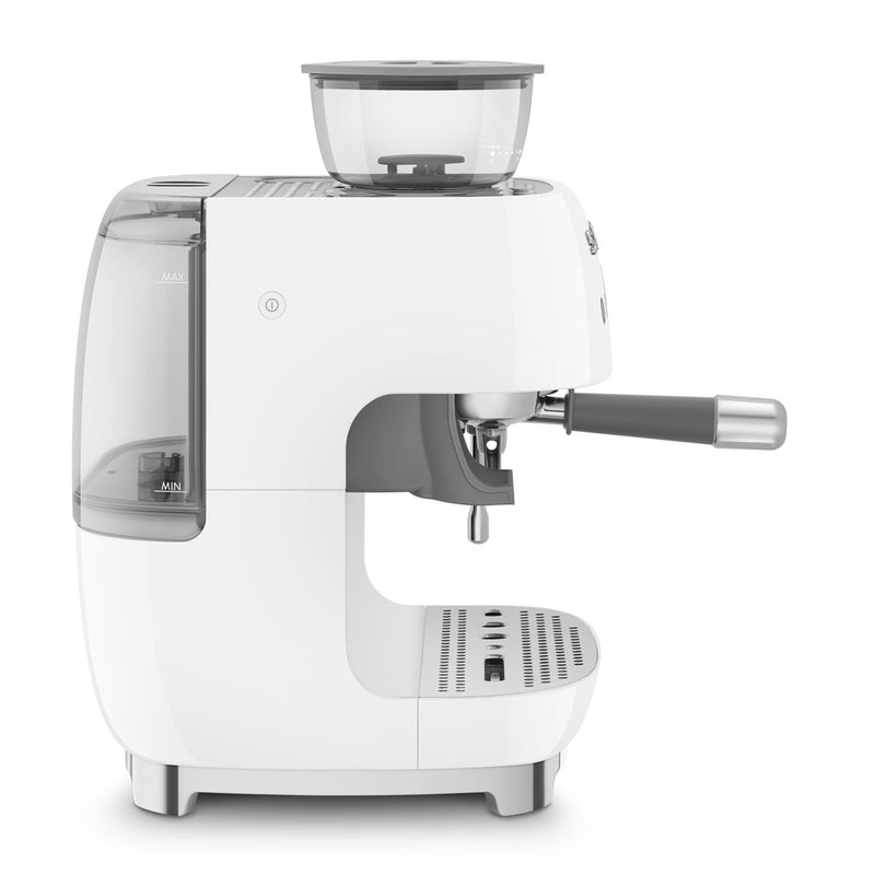Smeg 50s Style White Manual Coffee Machine Grinder EGF03WHEU - Metro Homecentre Menlyn