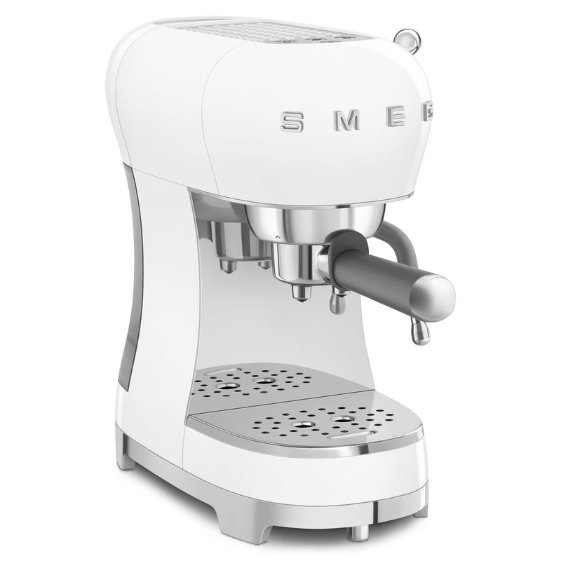 Smeg 50s Style White Manual Coffee Machine ECF02WHEU - Metro Homecentre Menlyn