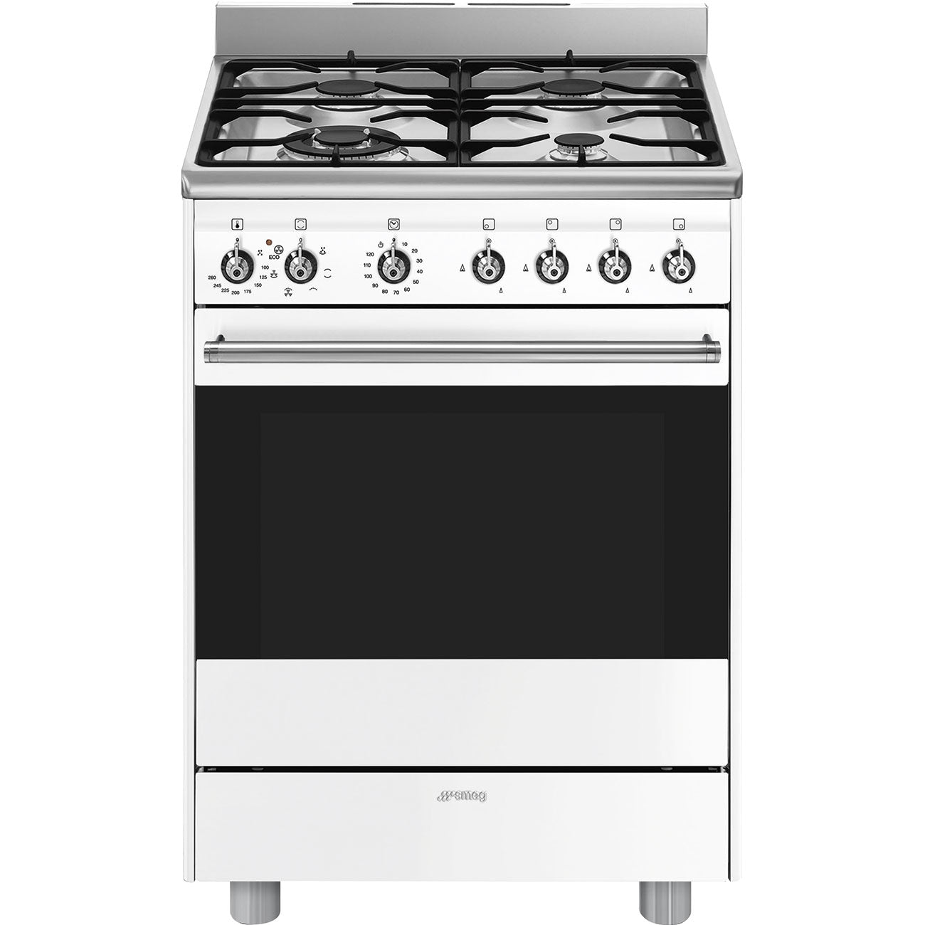Smeg 60cm White Gas Electric Stove SSA60MWH2 - Metro Homecentre Menlyn