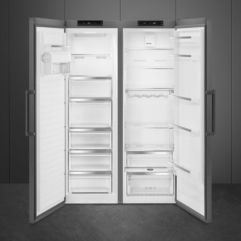 Smeg 60cm Dark Inox Feestanding Freezer RF28KNZA - Metro Homecentre Menlyn