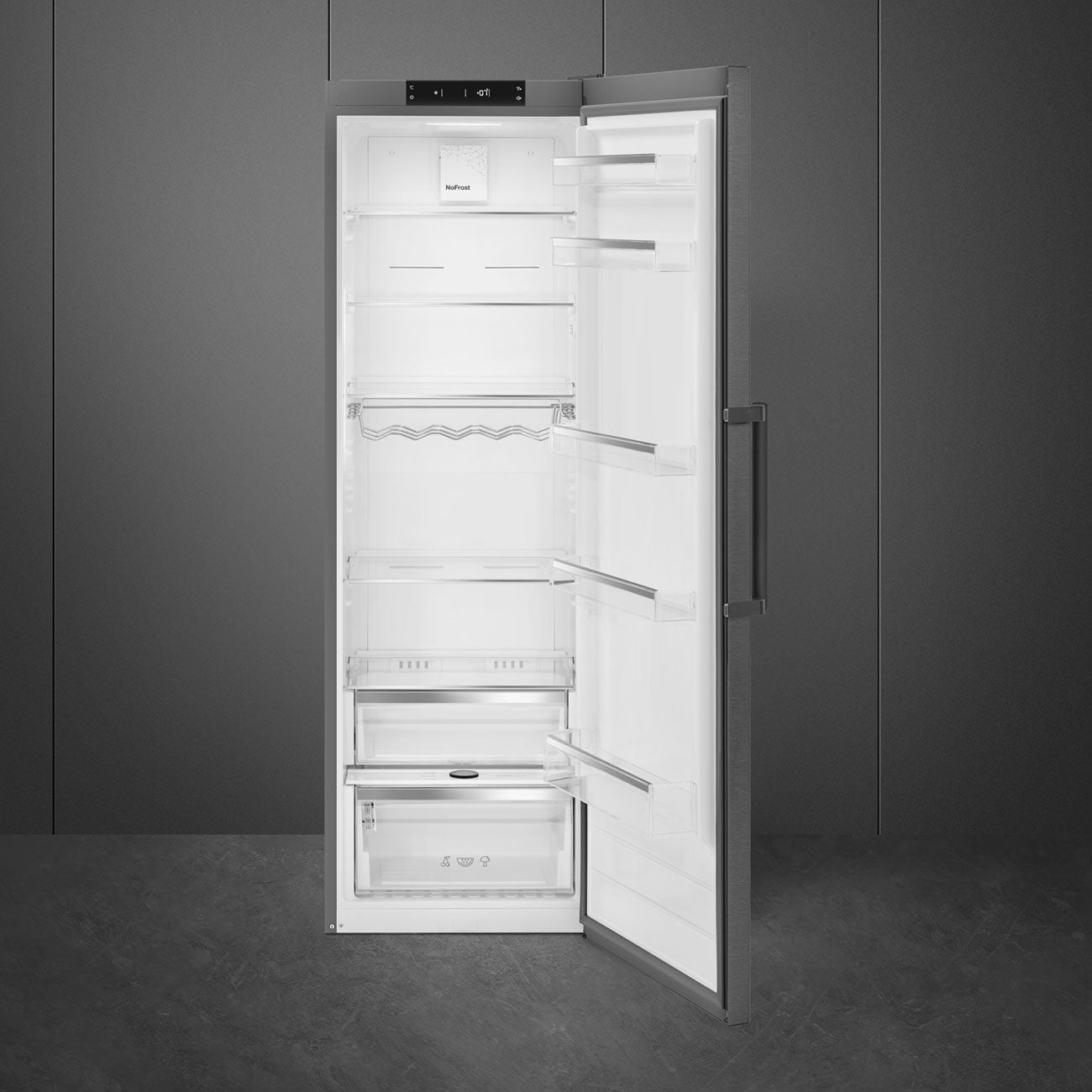 Smeg 60cm Dark Inox Feestanding Fridge RL39KNZA - Metro Homecentre Menlyn