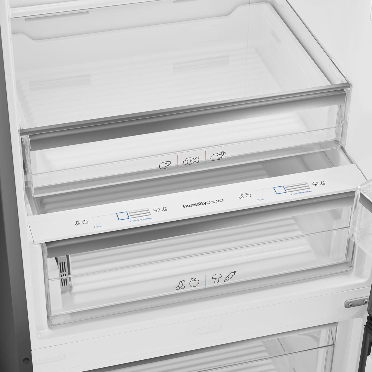 Smeg 70cm 453L Dark Inox Fridge Freezer RC47KNZA - Metro Homecentre Menlyn