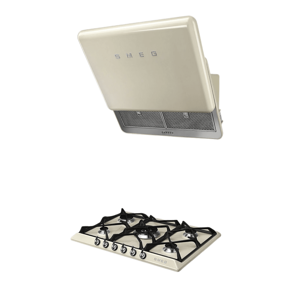 Smeg Cream 70 - 75cm 5 Burner Gas Hob SR975PGH - Metro Homecentre Menlyn