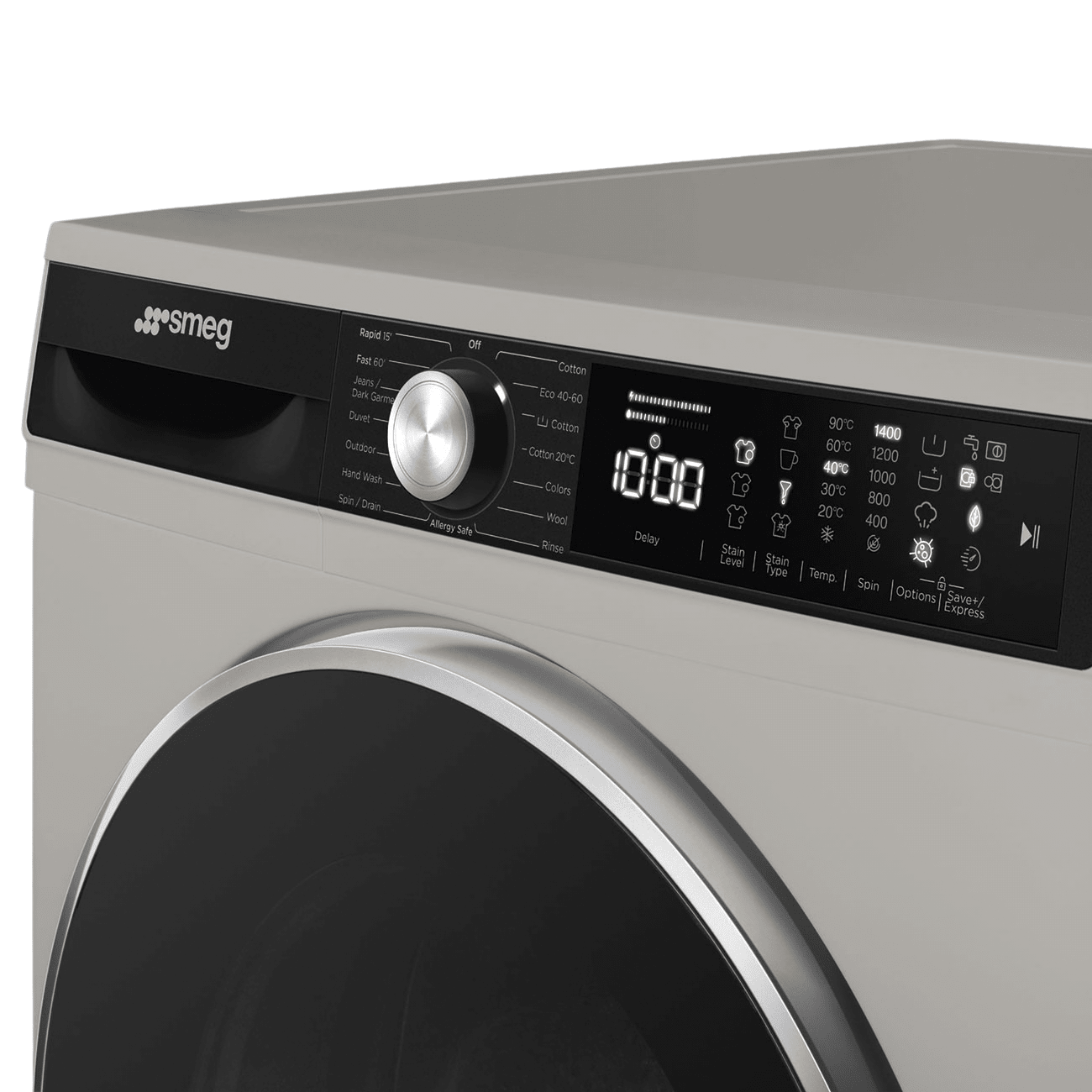 Smeg 8kg Silver Front Loader Wash Machine WM3T84SSA - Metro Homecentre Menlyn