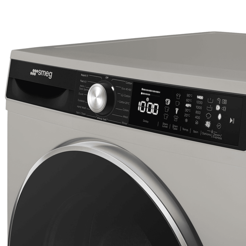Smeg 8kg Silver Front Loader Wash Machine WM3T84SSA - Metro Homecentre Menlyn