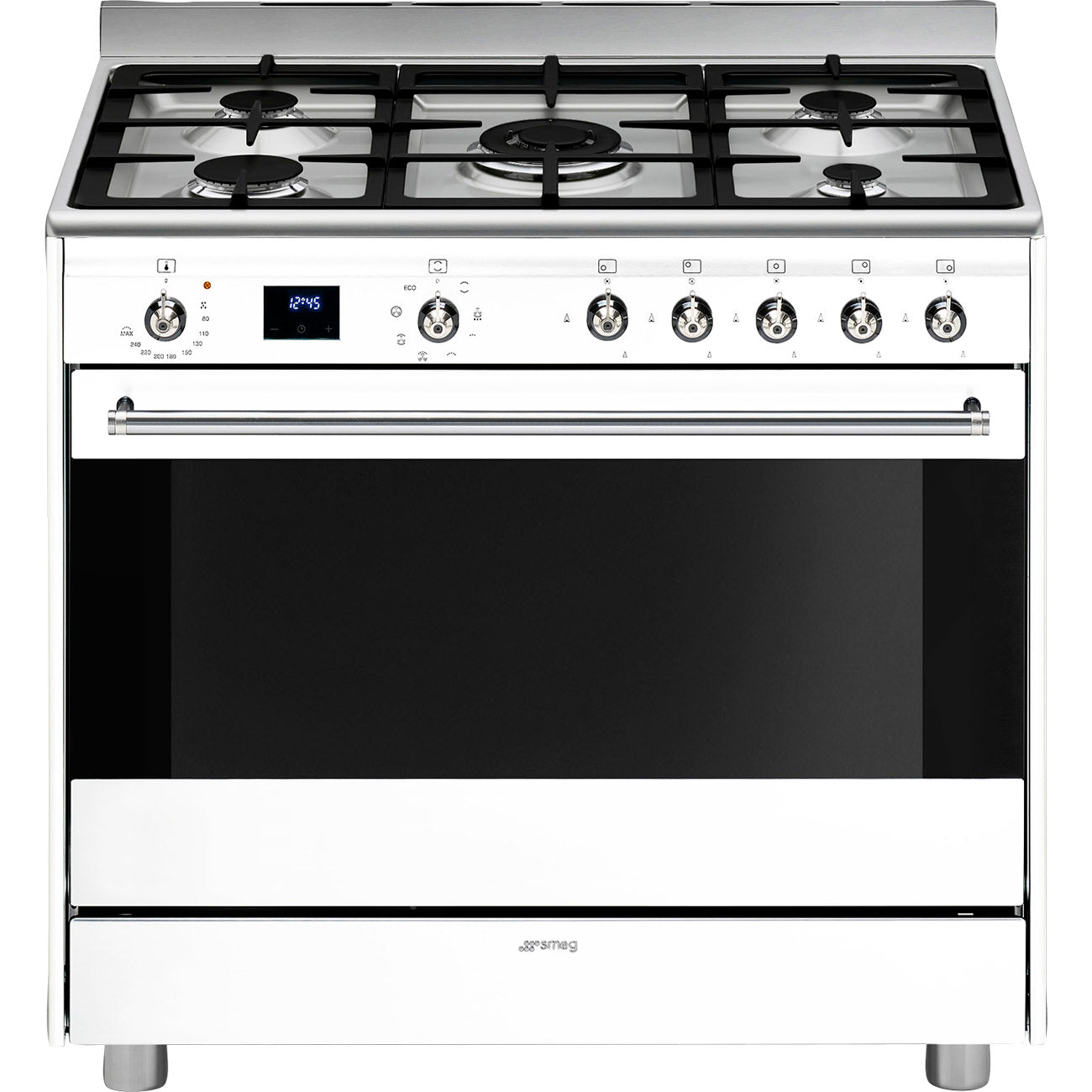 Smeg 90cm White Gas Electric Stove SSA91MAWH2 - Metro Homecentre Menlyn