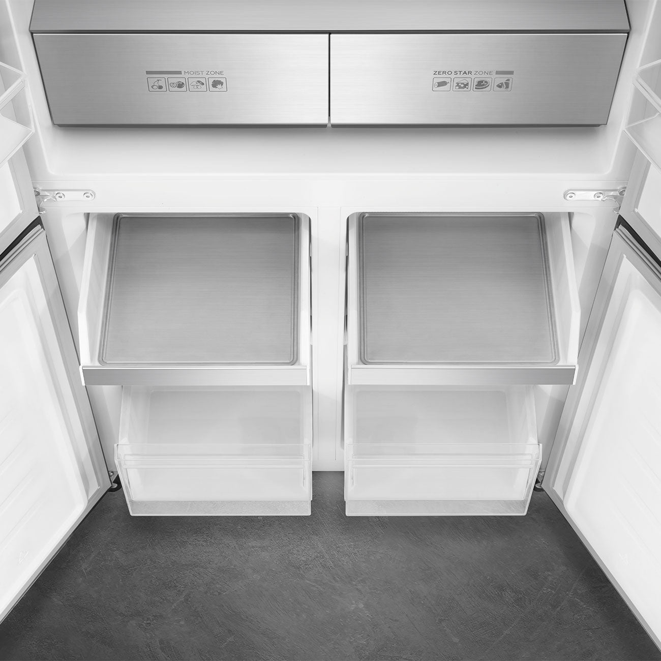 Smeg 90cm 4 Door Dark Inox Fridge Freezer FQI60KDZA - Metro Homecentre Menlyn