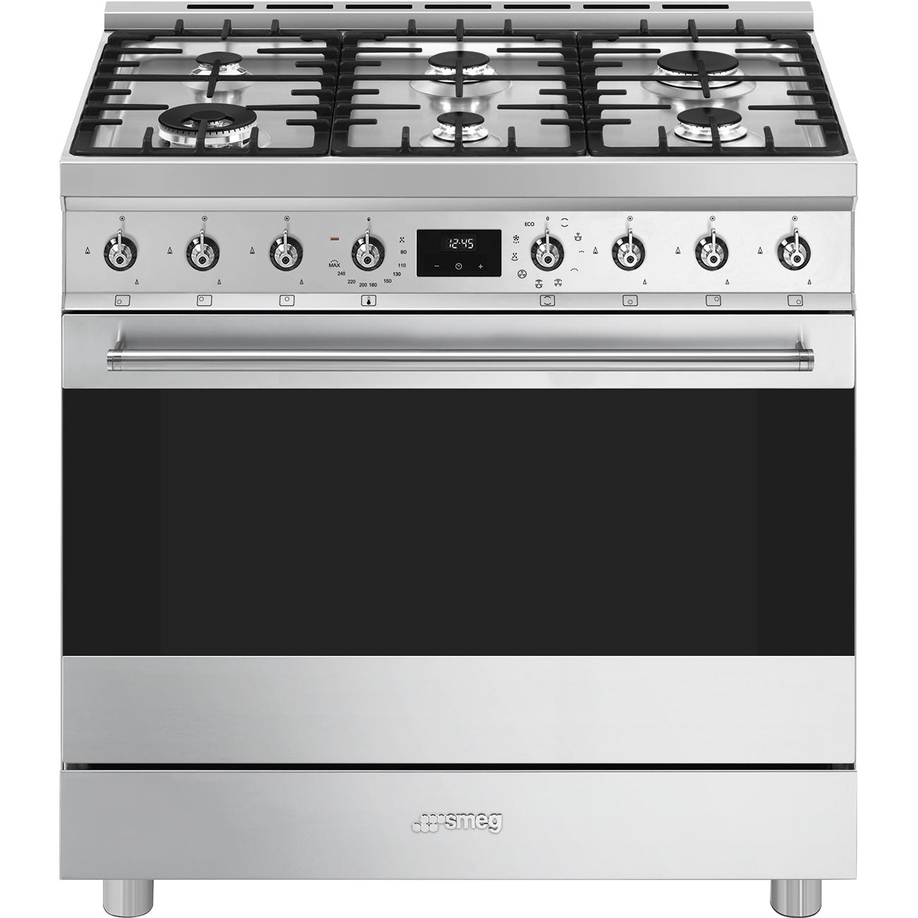 Smeg 90cm 6 Burner Gas Electric Cooker C9MAXSSA2 - Metro Homecentre Menlyn