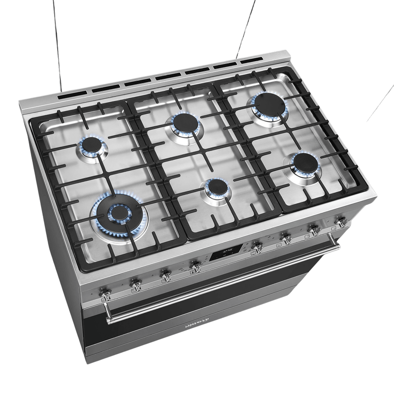Smeg 90cm 6 Burner Gas Electric Cooker C9MAXSSA2 - Metro Homecentre Menlyn