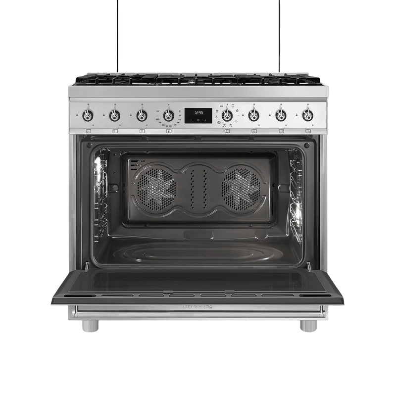 Smeg 90cm 6 Burner Gas Electric Cooker C9MAXSSA2 - Metro Homecentre Menlyn
