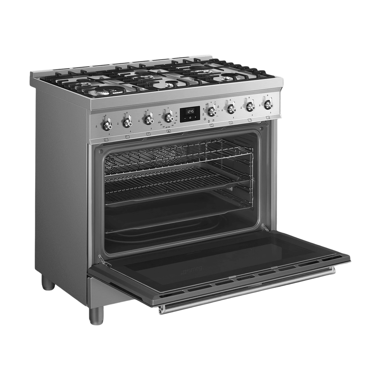 Smeg 90cm 6 Burner Gas Electric Cooker C9MAXSSA2 - Metro Homecentre Menlyn